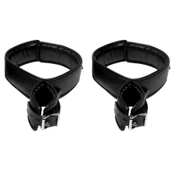 Ouch! Attaches Poignets et Cuisses Wrist Cuffs Noir